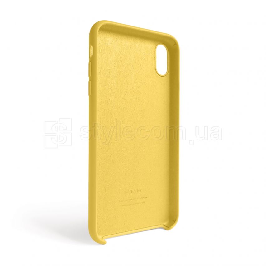 Чехол Full Silicone Case для Apple iPhone Xr yellow (04) (без логотипа)