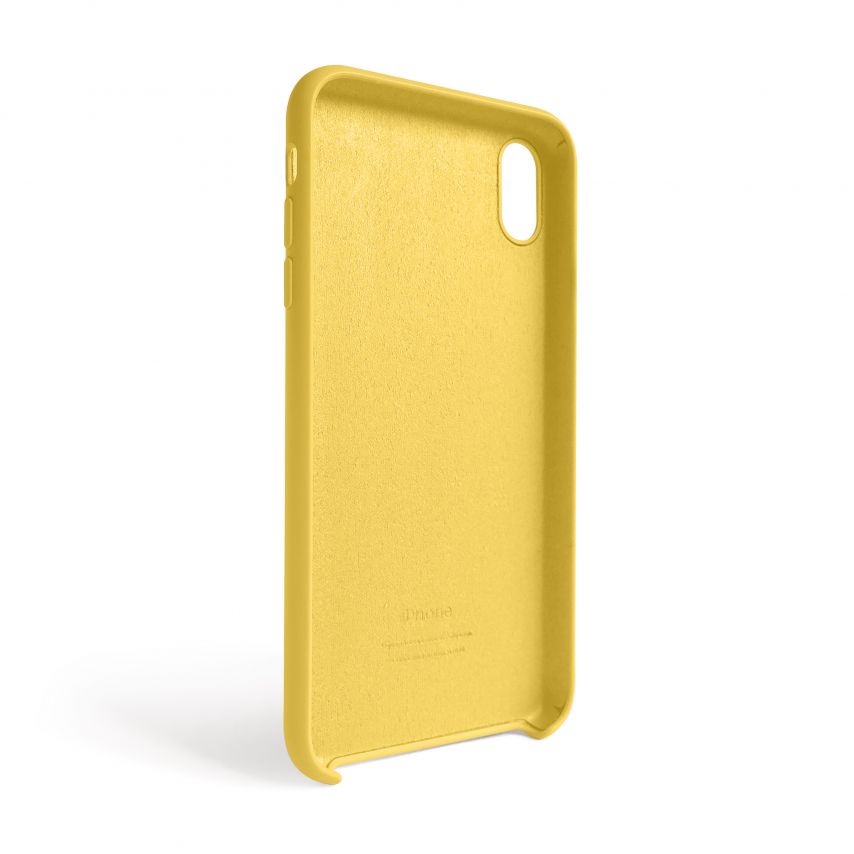 Чехол Full Silicone Case для Apple iPhone Xr yellow (04) (без логотипа)