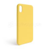 Чехол Full Silicone Case для Apple iPhone Xr yellow (04) (без логотипа)