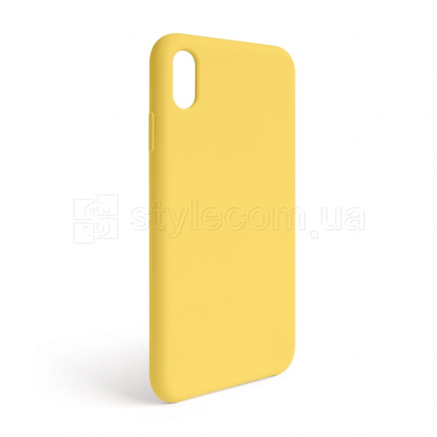 Чехол Full Silicone Case для Apple iPhone Xr yellow (04) (без логотипа)