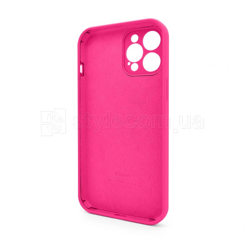 Full Silicone Case iPhone 12 Pro Max (38) shiny pink закрита камера (без логотипу)