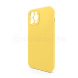 Full Silicone Case iPhone 12 Pro Max (04) yellow закрита камера (без логотипу) - купить за 243.00 грн в Киеве, Украине