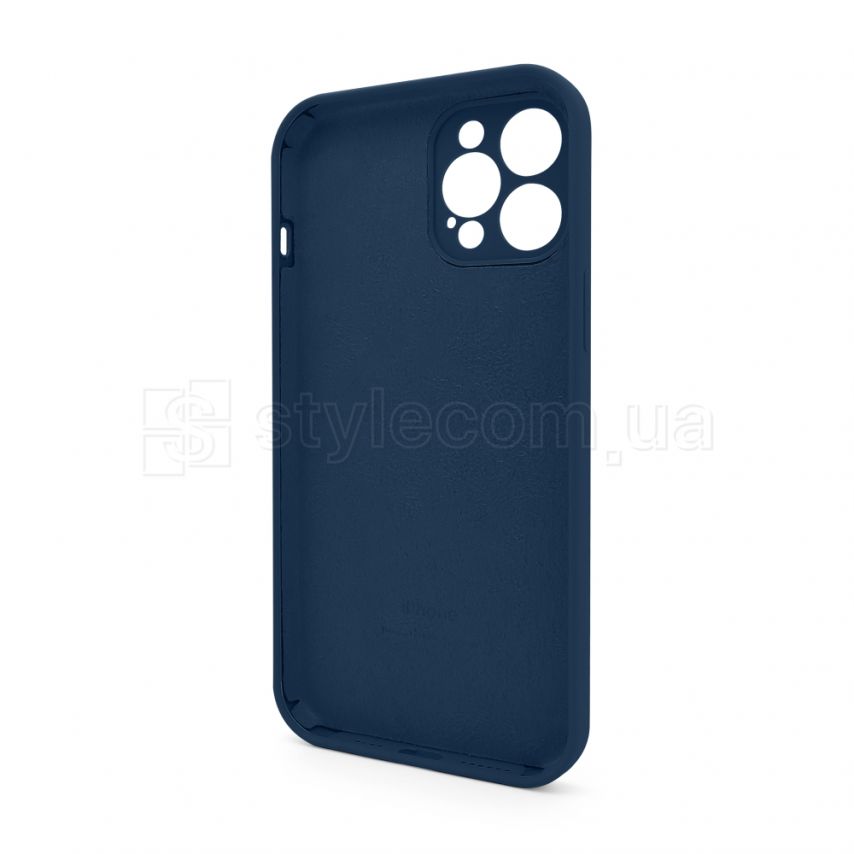 Чехол Full Silicone Case для Apple iPhone 12 Pro Max deep navy (68) закрытая камера (без логотипа)