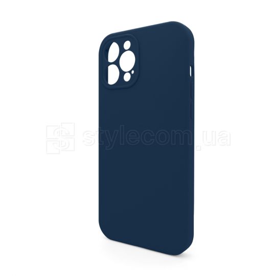 Чехол Full Silicone Case для Apple iPhone 12 Pro Max deep navy (68) закрытая камера (без логотипа)