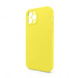 Чехол Full Silicone Case для Apple iPhone 12 Pro Max canary yellow (50) закрытая камера (без логотипа)