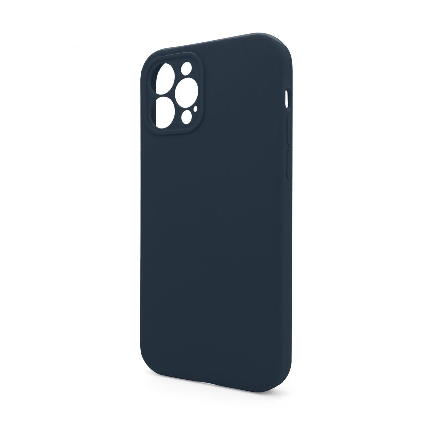 Чехол Full Silicone Case для Apple iPhone 12 Pro Max cosmos blue (46) закрытая камера (без логотипа)