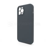 Full Silicone Case iPhone 12 Pro Max (15) dark grey закрита камера (без логотипу) - купить за 243.00 грн в Киеве, Украине
