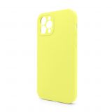 Чохол Full Silicone Case для Apple iPhone 12 Pro Max flash lime (41) закрита камера (без логотипу)