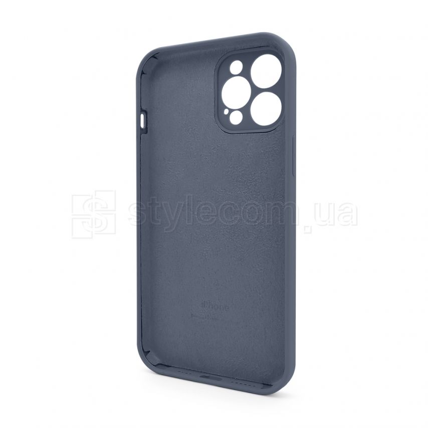 Full Silicone Case iPhone 12 Pro Max (28) lavender grey закрита камера (без логотипу)
