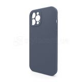 Full Silicone Case iPhone 12 Pro Max (28) lavender grey закрита камера (без логотипу)