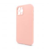 Чехол Full Silicone Case для Apple iPhone 12 Pro Max light pink (12) закрытая камера (без логотипа)
