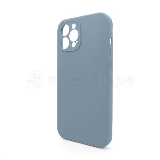 Full Silicone Case iPhone 12 Pro Max (62) sierra blue закрита камера (без логотипу)