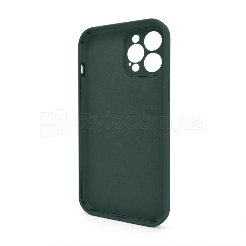 Чехол Full Silicone Case для Apple iPhone 12 Pro Max pine green (55) закрытая камера (без логотипа)