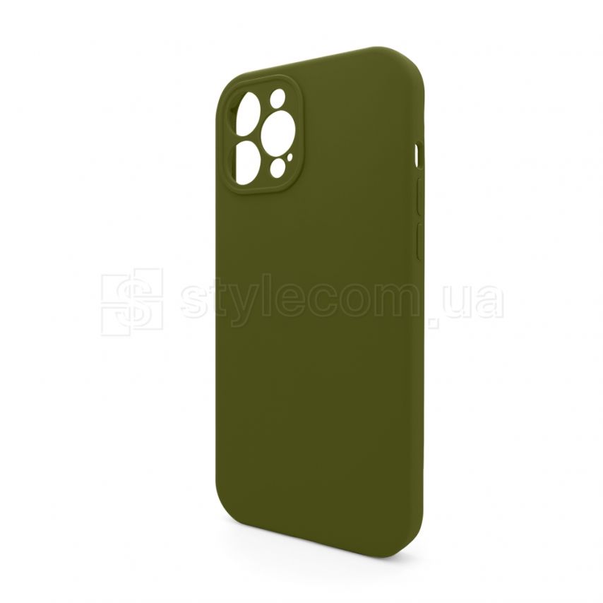 Full Silicone Case iPhone 12 Pro Max (63) forest green закрита камера (без логотипу)