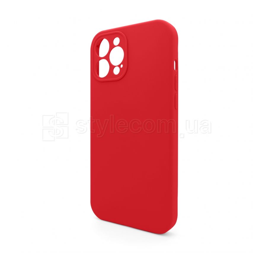 Чохол Full Silicone Case для Apple iPhone 12 Pro Max red (14) закрита камера (без логотипу)