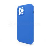 Full Silicone Case iPhone 12 Pro Max (03) royal blue закрита камера (без логотипу) - купить за 243.00 грн в Киеве, Украине