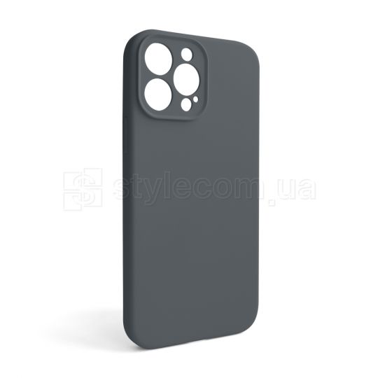 Чохол Full Silicone Case для Apple iPhone 13 Pro Max dark grey (15) закрита камера (без логотипу)