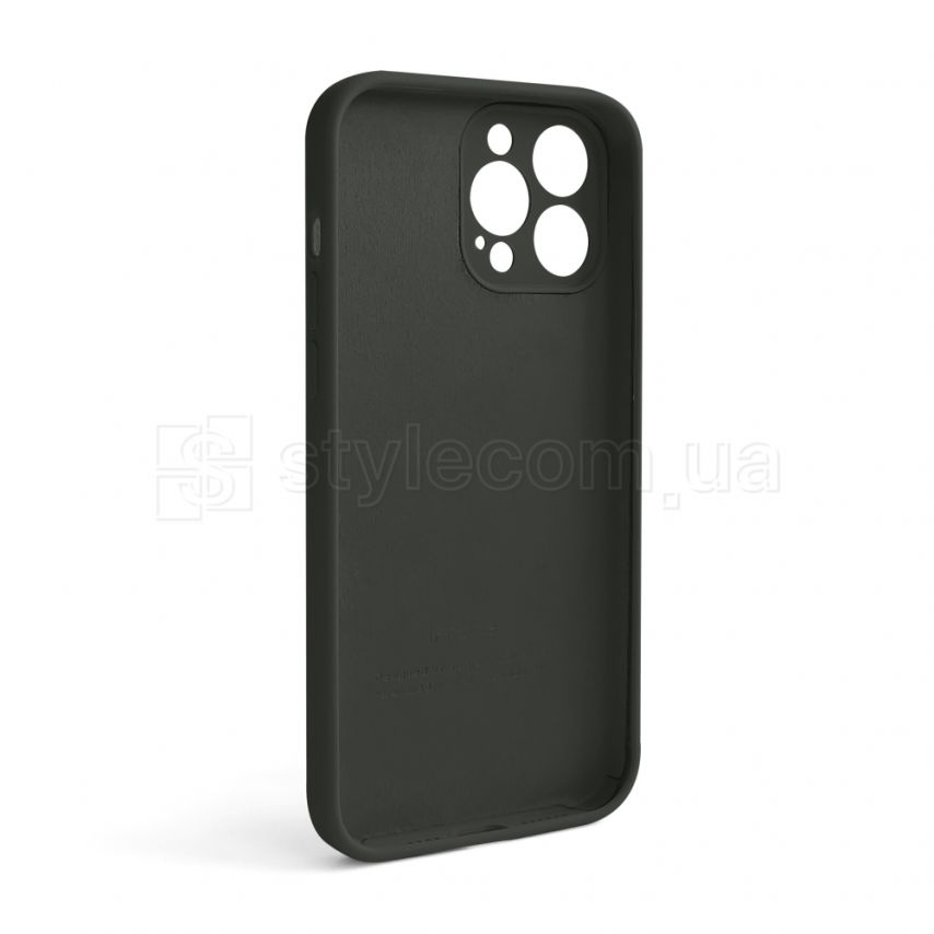 Чехол Full Silicone Case для Apple iPhone 13 Pro Max dark olive (35) закрытая камера (без логотипа)