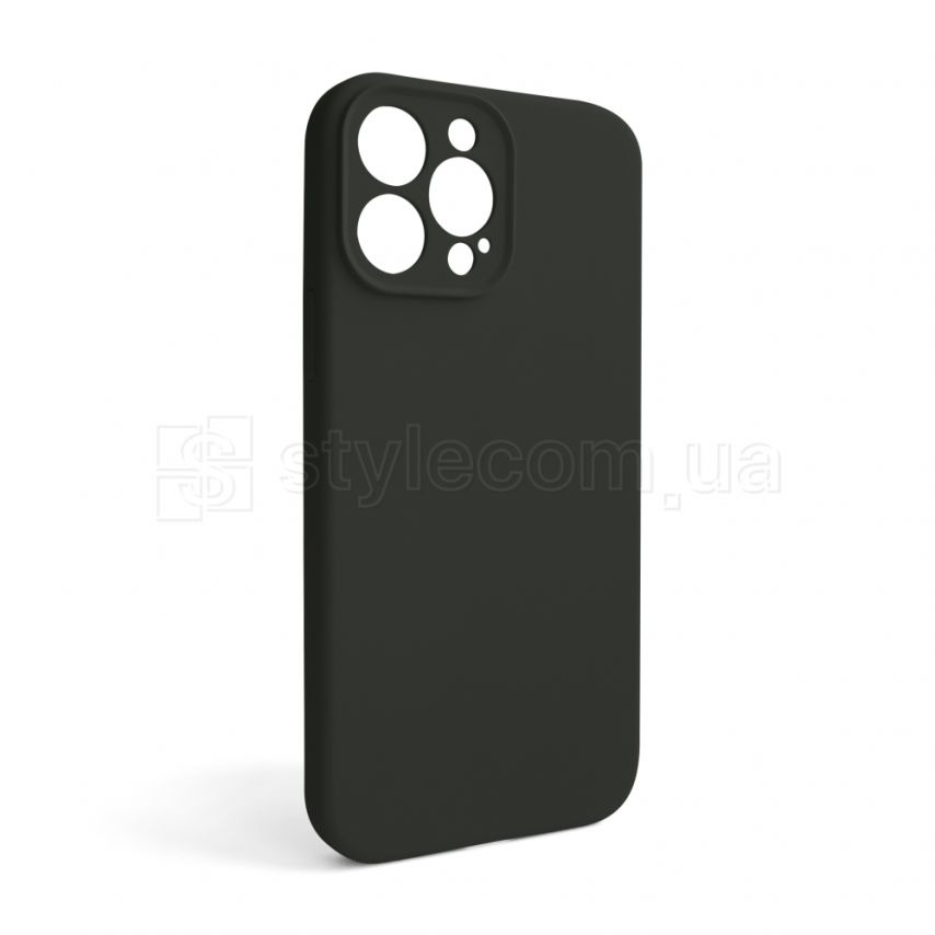 Чохол Full Silicone Case для Apple iPhone 13 Pro Max dark olive (35) закрита камера (без логотипу)