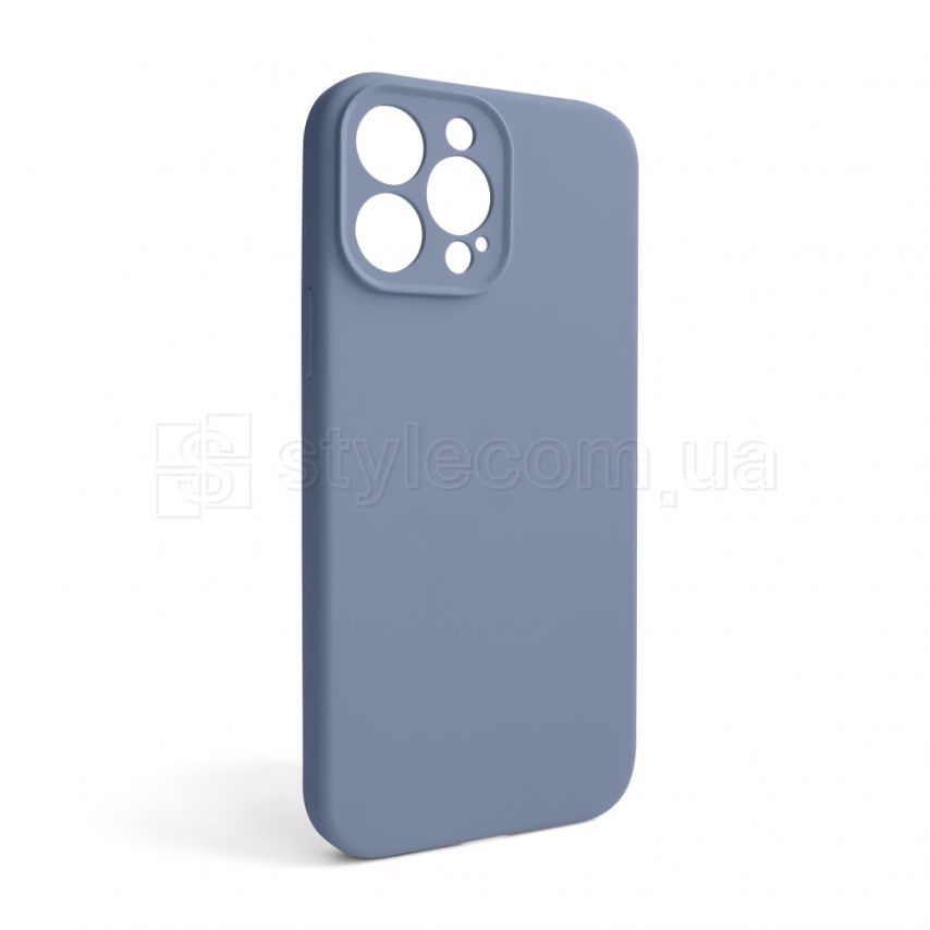 Чехол Full Silicone Case для Apple iPhone 13 Pro Max lavender grey (28) закрытая камера (без логотипа)