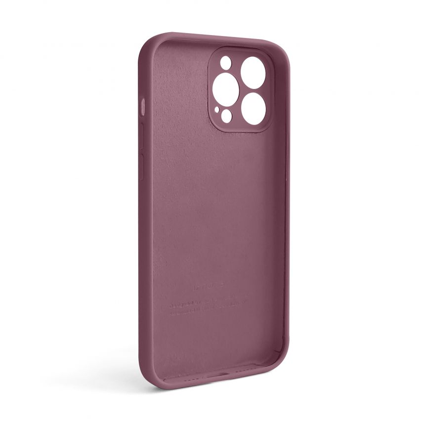 Чохол Full Silicone Case для Apple iPhone 13 Pro Max maroon (42) закрита камера (без логотипу)