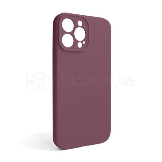 Чехол Full Silicone Case для Apple iPhone 13 Pro Max maroon (42) закрытая камера (без логотипа)