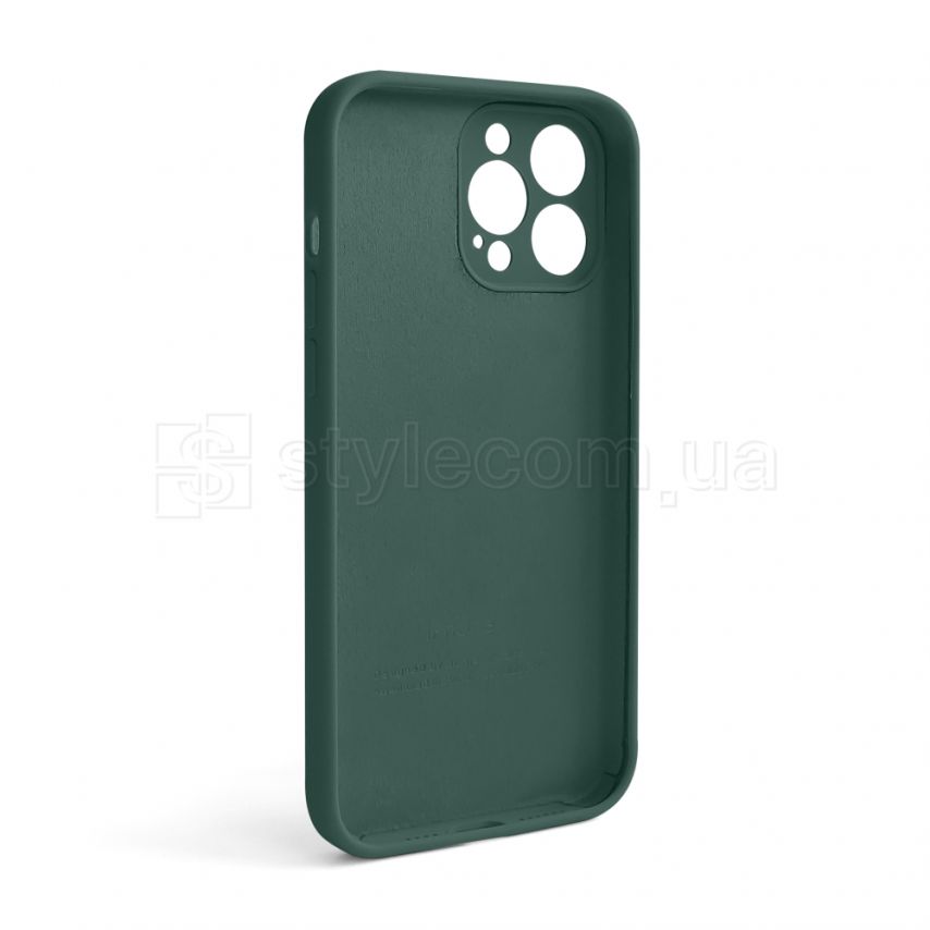 Чехол Full Silicone Case для Apple iPhone 13 Pro Max pine green (55) закрытая камера (без логотипа)