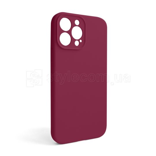 Чохол Full Silicone Case для Apple iPhone 13 Pro Max rose red (37) закрита камера (без логотипу)
