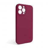 Чехол Full Silicone Case для Apple iPhone 13 Pro Max rose red (37) закрытая камера (без логотипа)