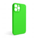 Чехол Full Silicone Case для Apple iPhone 13 Pro Max shiny green (40) закрытая камера (без логотипа)