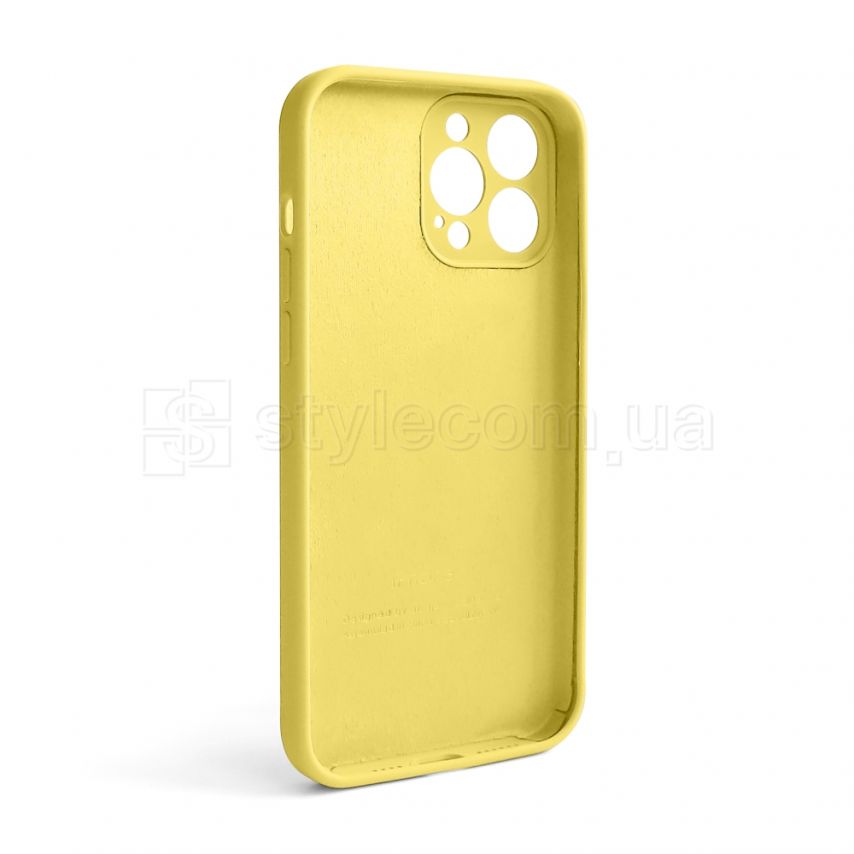 Чехол Full Silicone Case для Apple iPhone 13 Pro Max yellow (04) закрытая камера (без логотипа)
