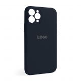 Чехол Full Silicone Case для Apple iPhone 11 Pro dark blue (08) закрытая камера