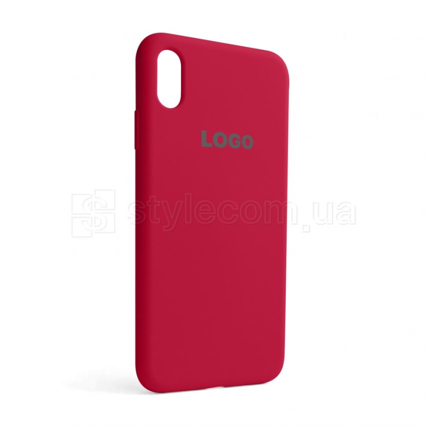 Чохол Full Silicone Case для Apple iPhone Xs Max pomegranate (59)