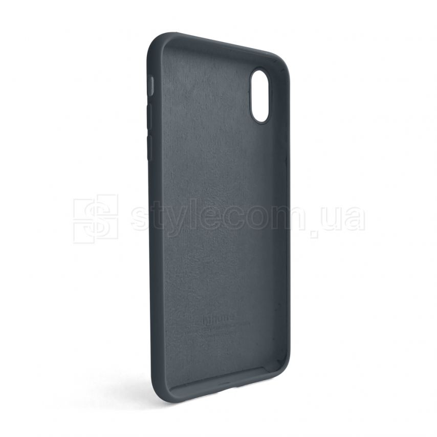 Чехол Full Silicone Case для Apple iPhone Xs Max dark grey (15)