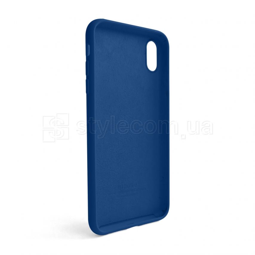 Чехол Full Silicone Case для Apple iPhone Xs Max blue cobalt (36)