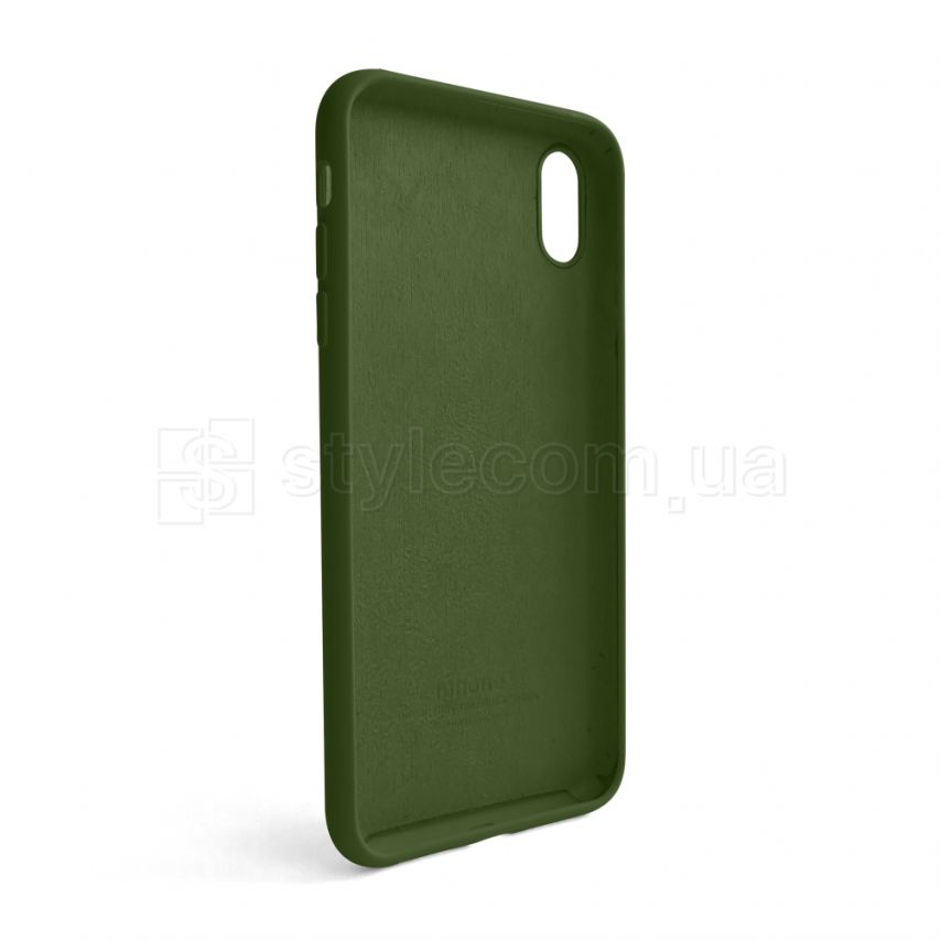 Чехол Full Silicone Case для Apple iPhone Xs Max army green (45)