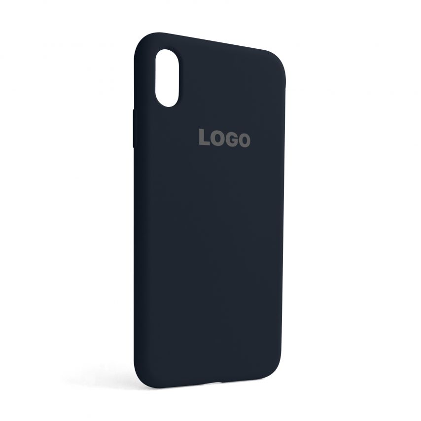 Чехол Full Silicone Case для Apple iPhone Xs Max dark blue (08)