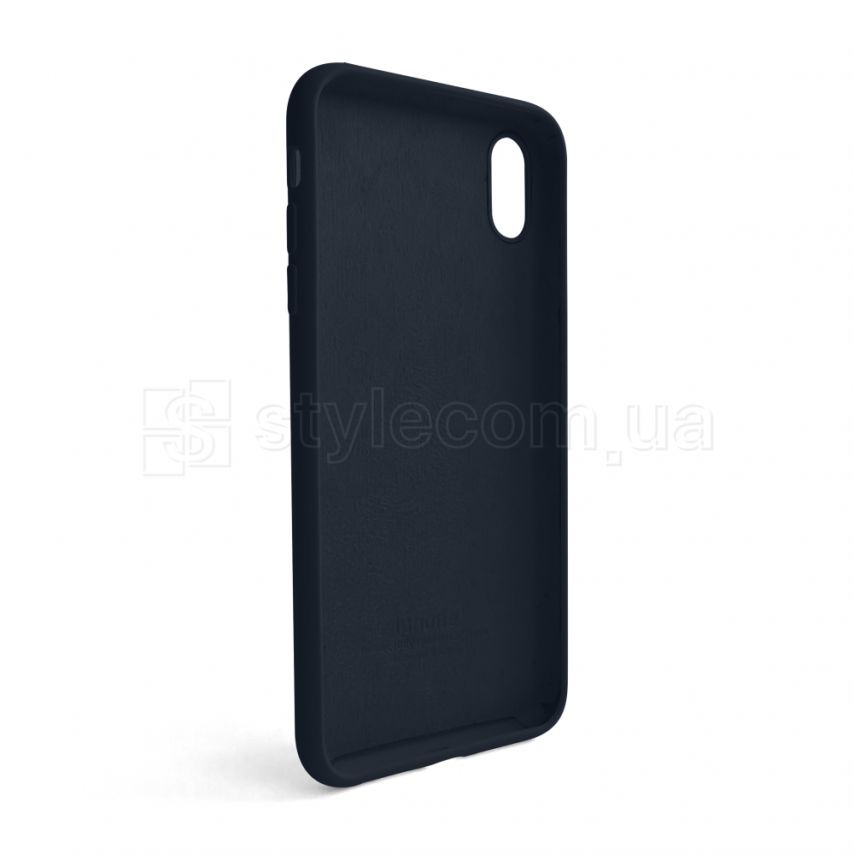 Чехол Full Silicone Case для Apple iPhone Xs Max dark blue (08)