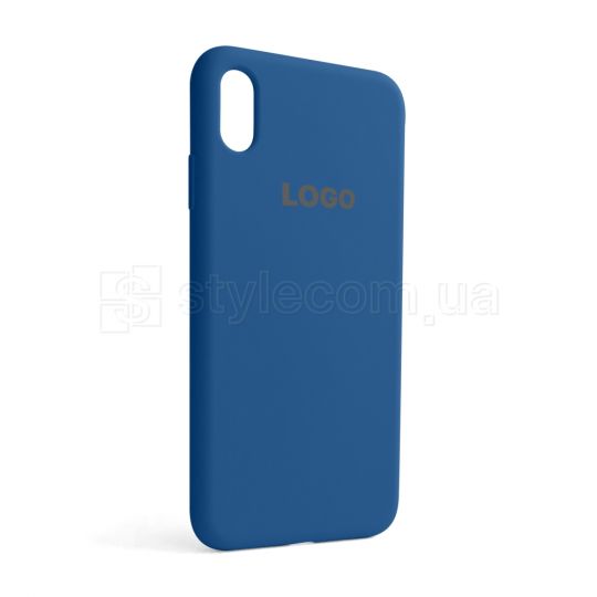 Чехол Full Silicone Case для Apple iPhone Xs Max blue horizon (65)