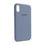 Чохол Full Silicone Case для Apple iPhone X, Xs lavender grey (28)