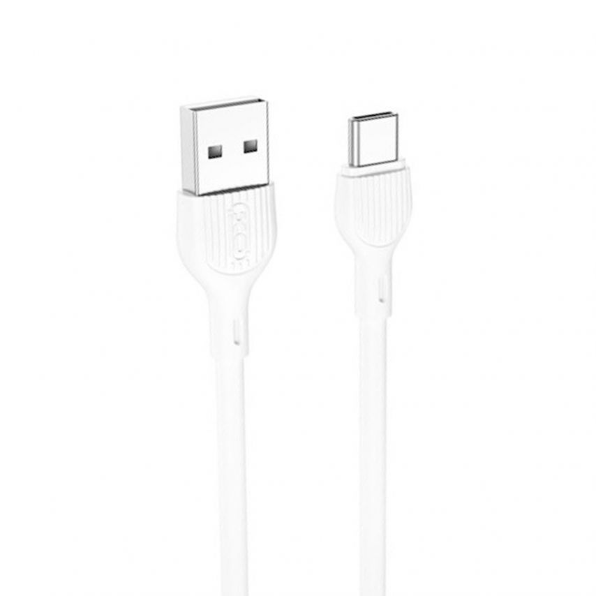 Кабель USB XO NB200 Type-C Quick Charge 2.1A 2м white