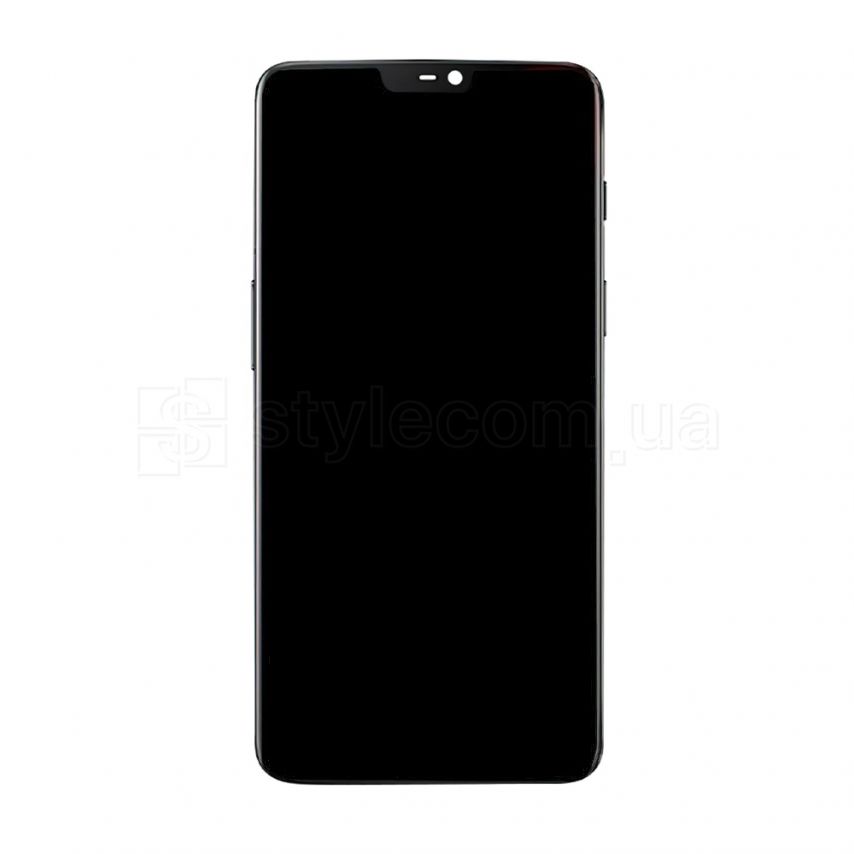 Дисплей (LCD) для OnePlus 6 A6003 з тачскріном та рамкою black (Oled) Original Quality