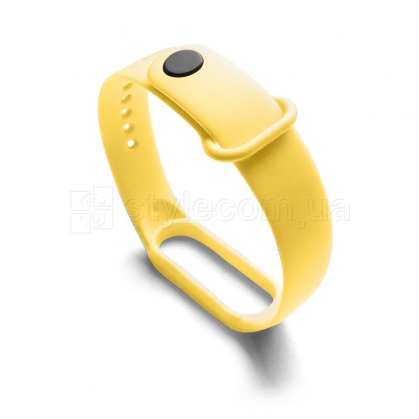 Ремешок для Xiaomi Mi Band 5, 6, 7 Original Design yellow / желтый