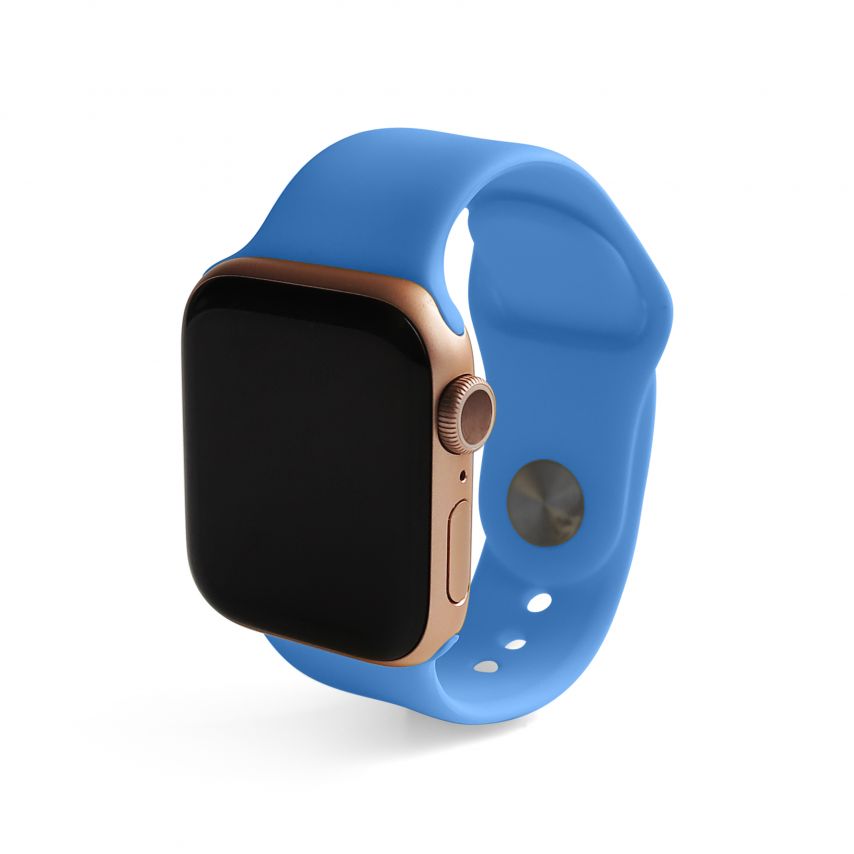 Ремінець для Apple Watch Sport Band силіконовий 38/40мм S/M bright blue / яскраво-синій (3)