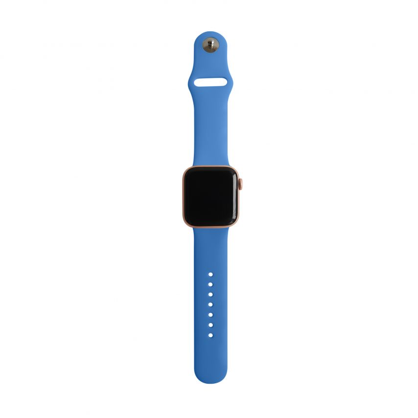 Ремінець для Apple Watch Sport Band силіконовий 38/40мм S/M bright blue / яскраво-синій (3)
