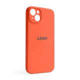 Чохол Full Silicone Case для Apple iPhone 14 Plus apricot (02) закрита камера