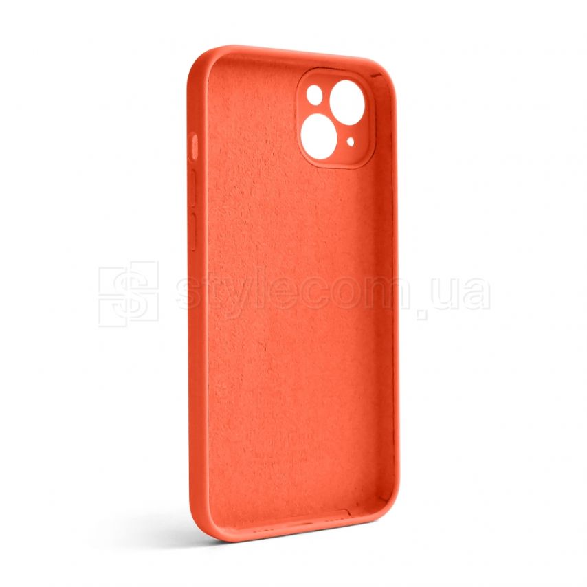 Чехол Full Silicone Case для Apple iPhone 14 Plus apricot (02) закрытая камера