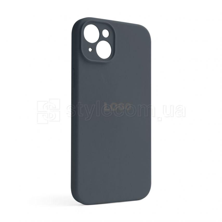 Чохол Full Silicone Case для Apple iPhone 14 Plus dark grey (15) закрита камера
