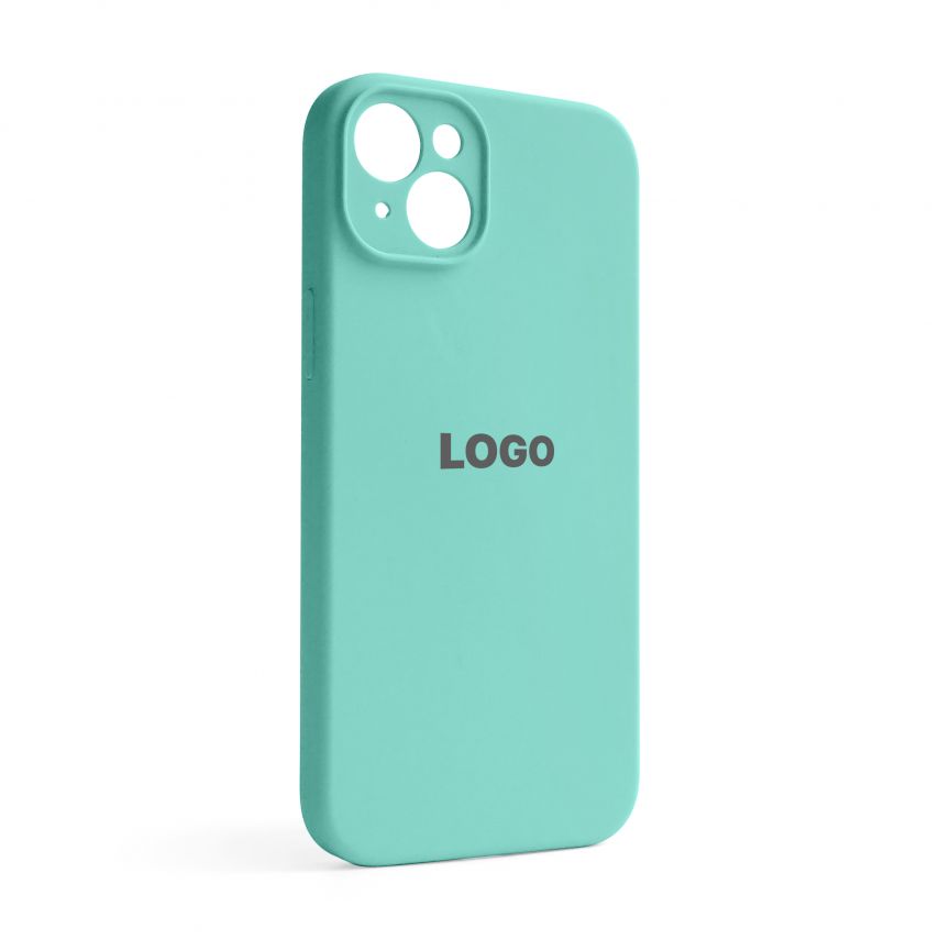Чехол Full Silicone Case для Apple iPhone 14 Plus sea blue (21) закрытая камера