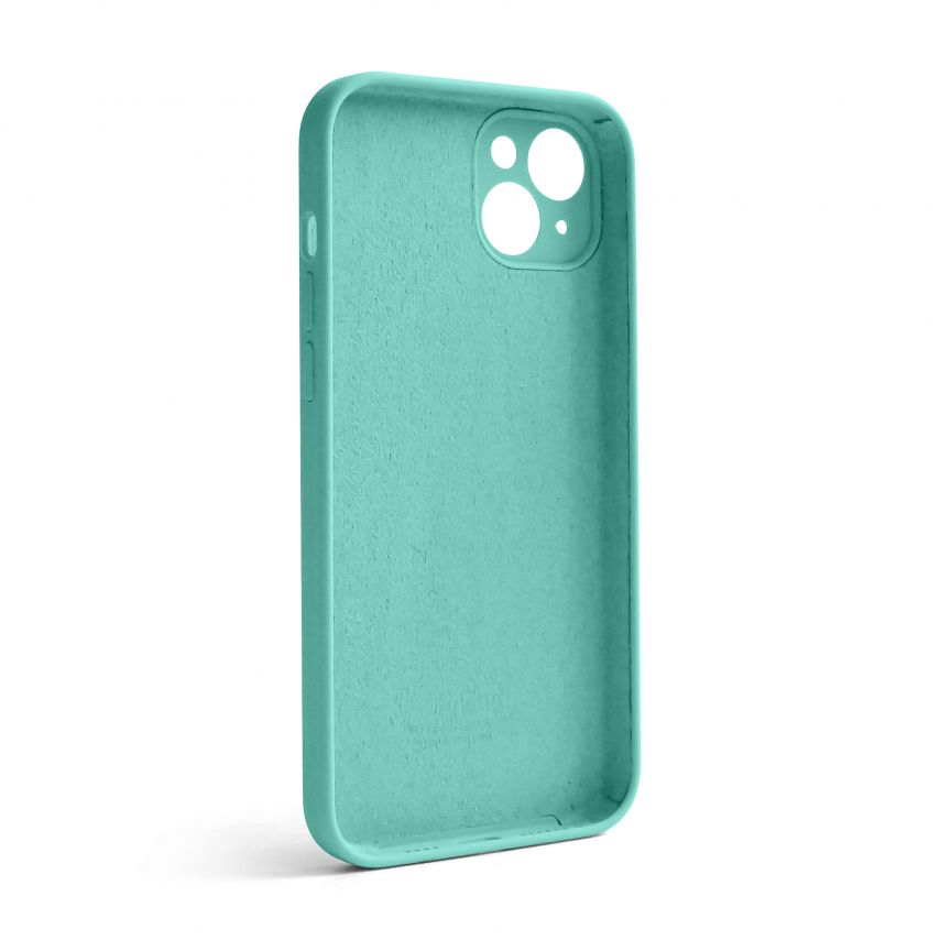 Чехол Full Silicone Case для Apple iPhone 14 Plus sea blue (21) закрытая камера